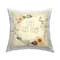 Stupell Industries Let's Get Cozy Botanical Flower Border Throw Pillow, 18" x 18"